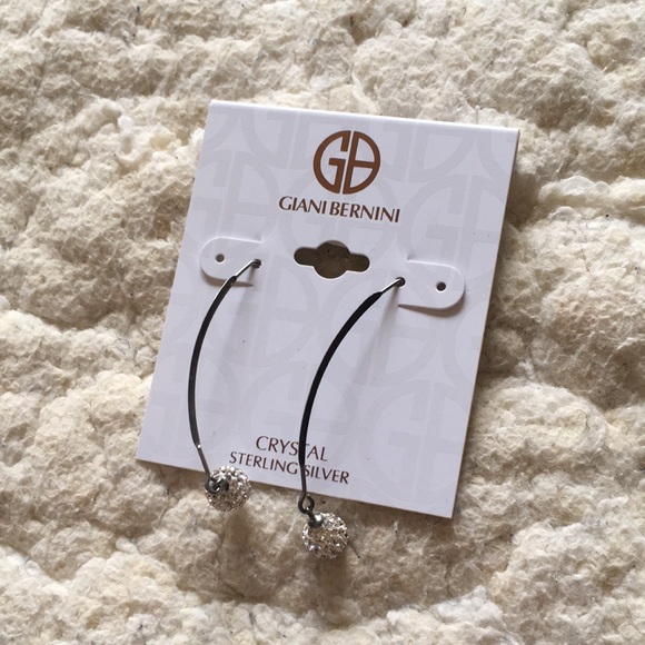 Giani Bernini crystal sterling silver earrings